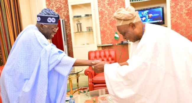 ‘Tinubu Tackling Insecurity,’ Olubadan Says After Meeting President At Aso Villa
