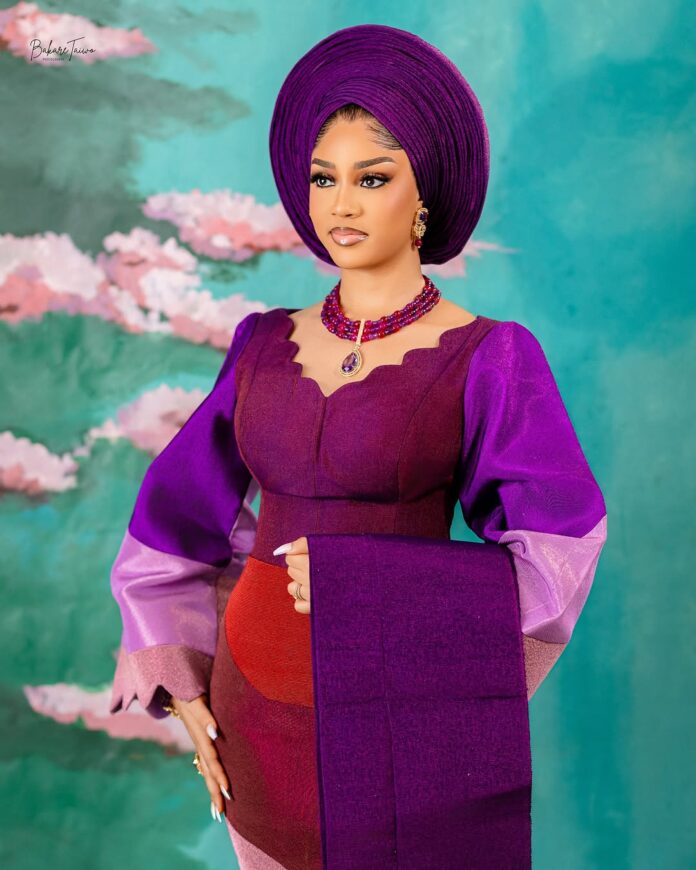 This Stunning Aso-Oke Look is For The Yoruba Bride Who Loves Colours!