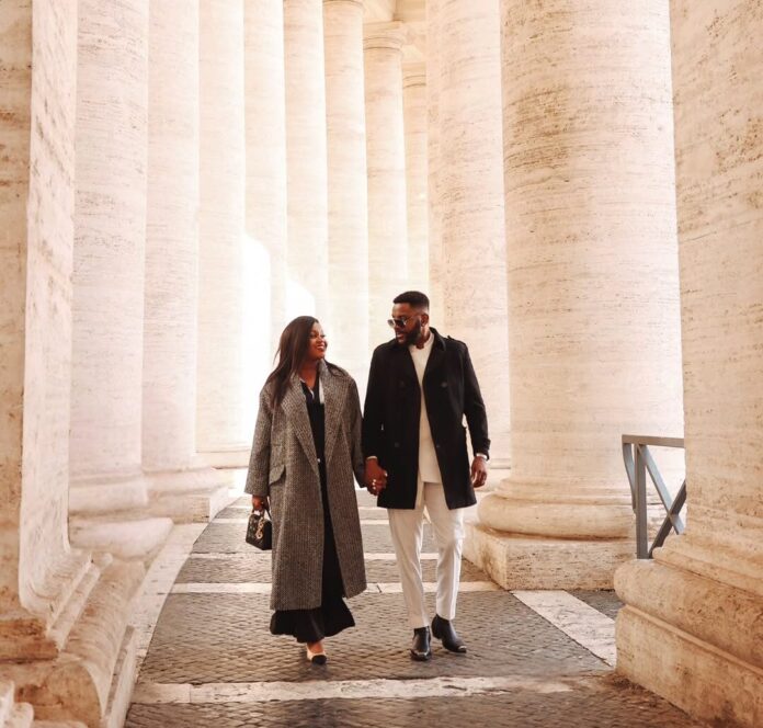 Cynthia & Ebuka Obi-Uchendu Celebrated Their 10th Wedding Anniversary With a Re-Proposal in Rome!