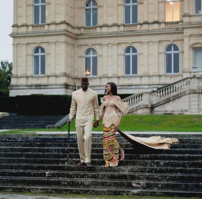 This Elegant Congolese Couple Celebrated Their Sweet Love and Culture Beautifully in Paris