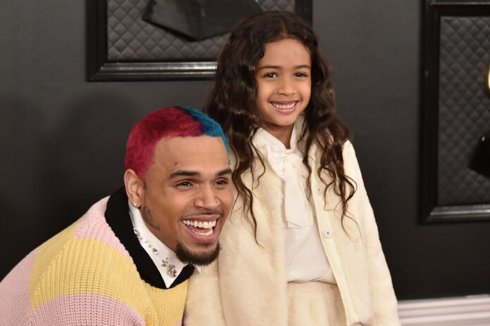 Girl Dad Duties! Chris Brown Has Fans Losing It After Linking Up With Royalty & Her Friends For Viral TikTok Trend (WATCH)