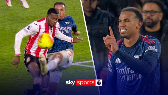 Were Arsenal lucky to finish the game with 11 men after Gabriel’s challenge on Brentford’s Dango Ouattara? | Football News | Sky Sports