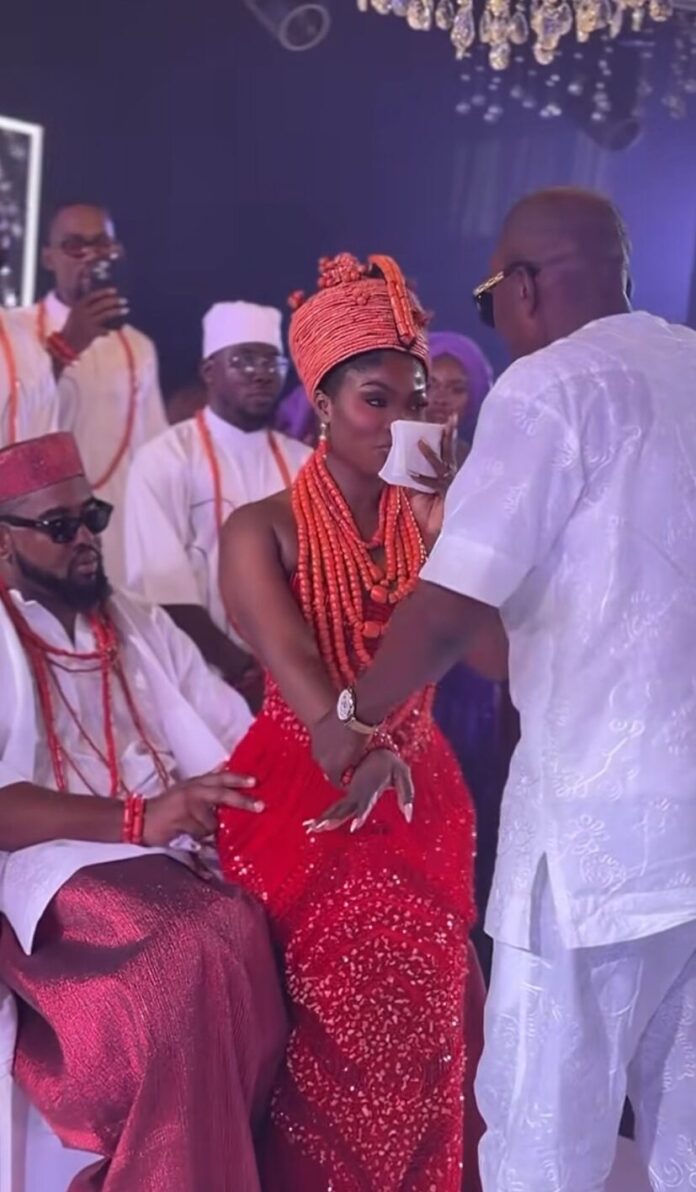 This Nigerian-Ghanian Couple Sealed Their Love in The Edo Traditional Way | See