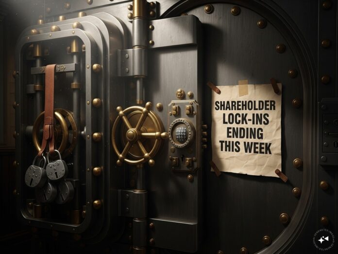 Shares worth over $800 million to free up for trade this week as lock-in period ends