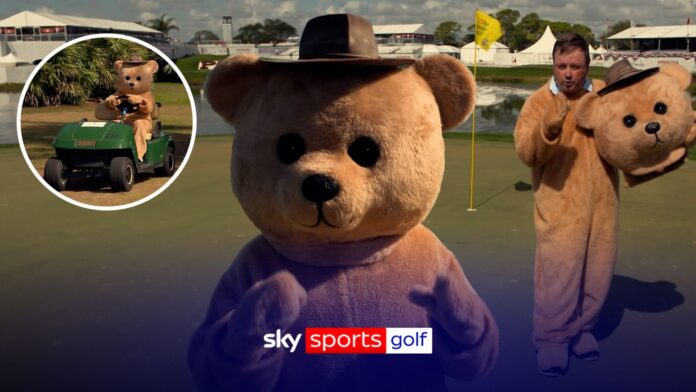 Riley breaks down the Cognizant Classic’s ‘Bear Trap’… while dressed as a bear!