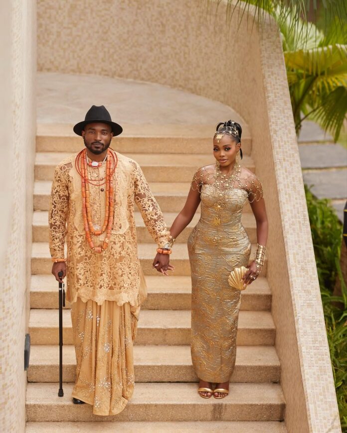 Two Cultures, One Love! See Temi & Laju’s Yoruba-Itsekiri Traditional Wedding Video