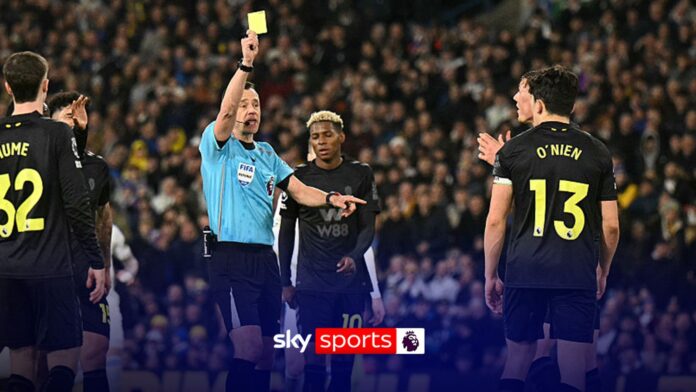 Leeds vs Sunderland: Luke O’Nien is booked in bizarre fashion at Elland Road