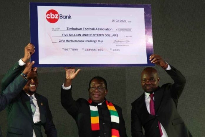 Mnangagwa unveils R409 million football competition in Zimbabwe
