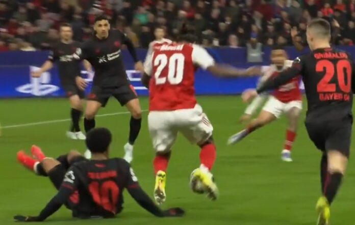 Controversy rages after late Arsenal penalty denies Bayer Leverkusen first-leg victory in Champions League round of 16 (Video)