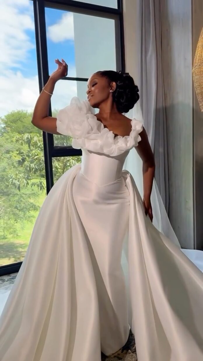 This Zambian Bride Looked Like a Fairytale Princess For Her White Wedding! See