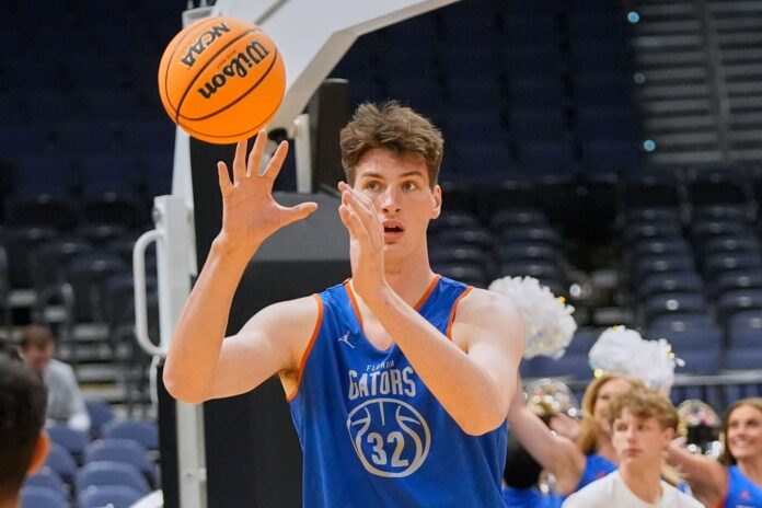 Florida’s 7-foot-9 gentle giant, Olivier Rioux, steals the show at March Madness