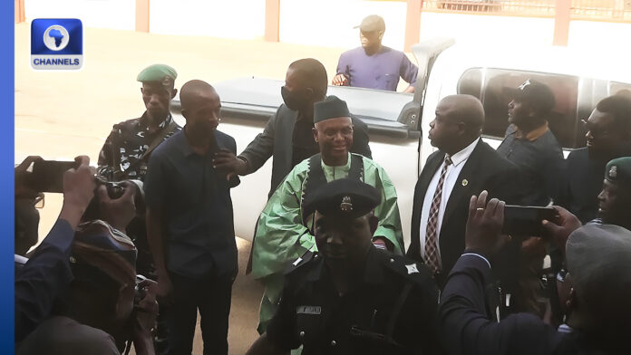 Heavy Security As El-Rufai Arrives Kaduna Court For ICPC Arraignment