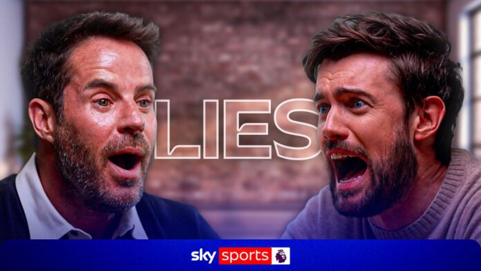LIES! Jamie Redknapp hilariously catches out Jack Whitehall in Premier League quiz!