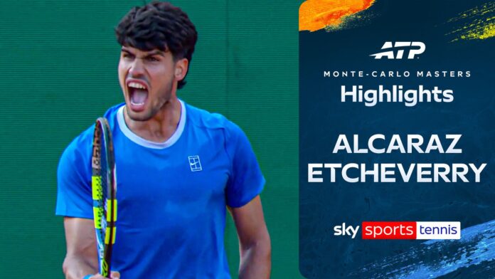 Carlos Alcaraz vs Tomas Martin Etcheverry | Monte Carlo Highlights
