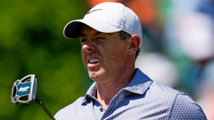 The Masters: Rory McIlroy level with Cameron Young after blowing historic lead during third round at Augusta National