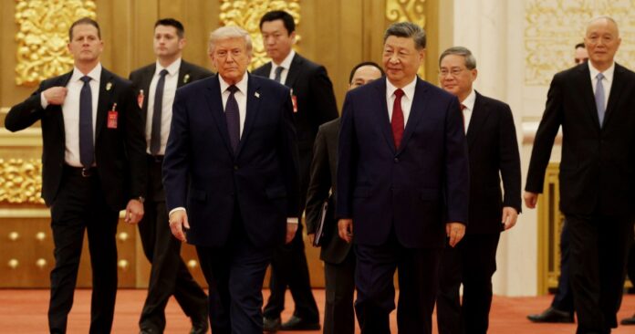 Trump insists U.S.-China relations are in a good place as he wraps up Beijing trip