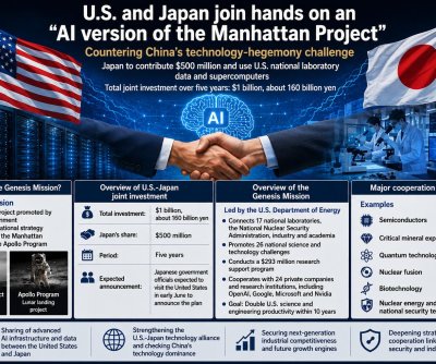 U.S., Japan join AI research push to counter China